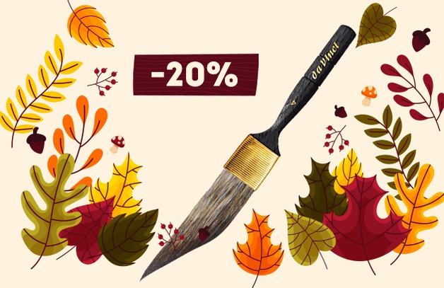 Скидка 20% на кисти для пинстрайпинга Da Vinci
Скидка 20% на кисти для пинстрайпинга Da Vinci
Выбрать кисть
Предложение действительно до 31.10.2021 г.