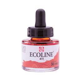 картинка Акварель жидкая ecoline банка 30 мл № 411 сиена жжёная