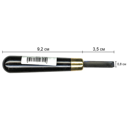 Резец по линолеуму RGM № 9 с усиленной ручкой обеспечивает комфортную работу. Инструмент прочной из прочной каленой стали, а его ручка — из стекловол…