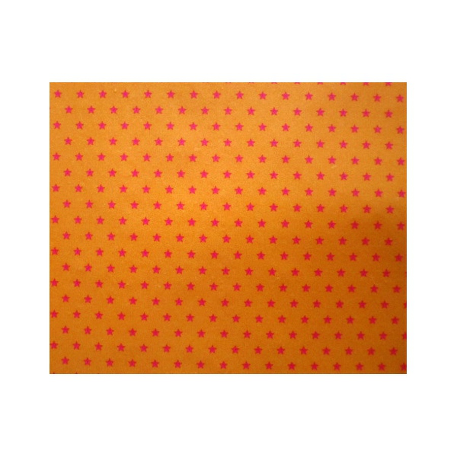 фото Бумага для декопатча decopatch с принтом розовые звезды на оранжевом, 30х40 см