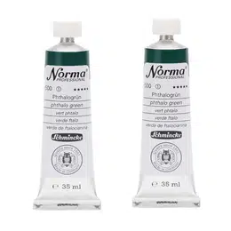 картинка Краска масляная schmincke norma professional № 500 зелёный фтал, туба 35 мл