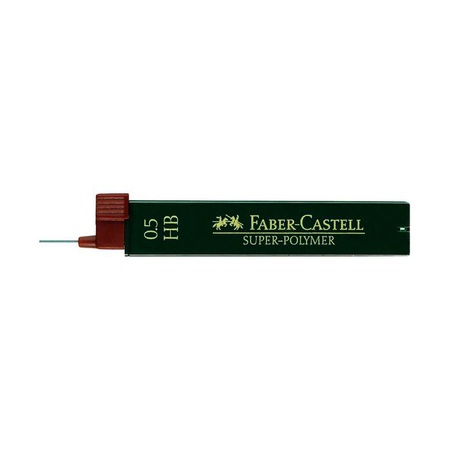 Грифели Faber-Castell для механического карандаша, толщина 0,5 мм, твёрдость НВ, 12 штук в футляре. Прочные грифели оставляют четкий насыщенный след,…