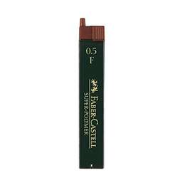 фото Грифели полимерные faber-castell super polymer  12 штук, толщина 0,5 мм, твёрдость f