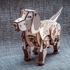 изображение Конструктор деревянный 3d ewa механический щенок puppy