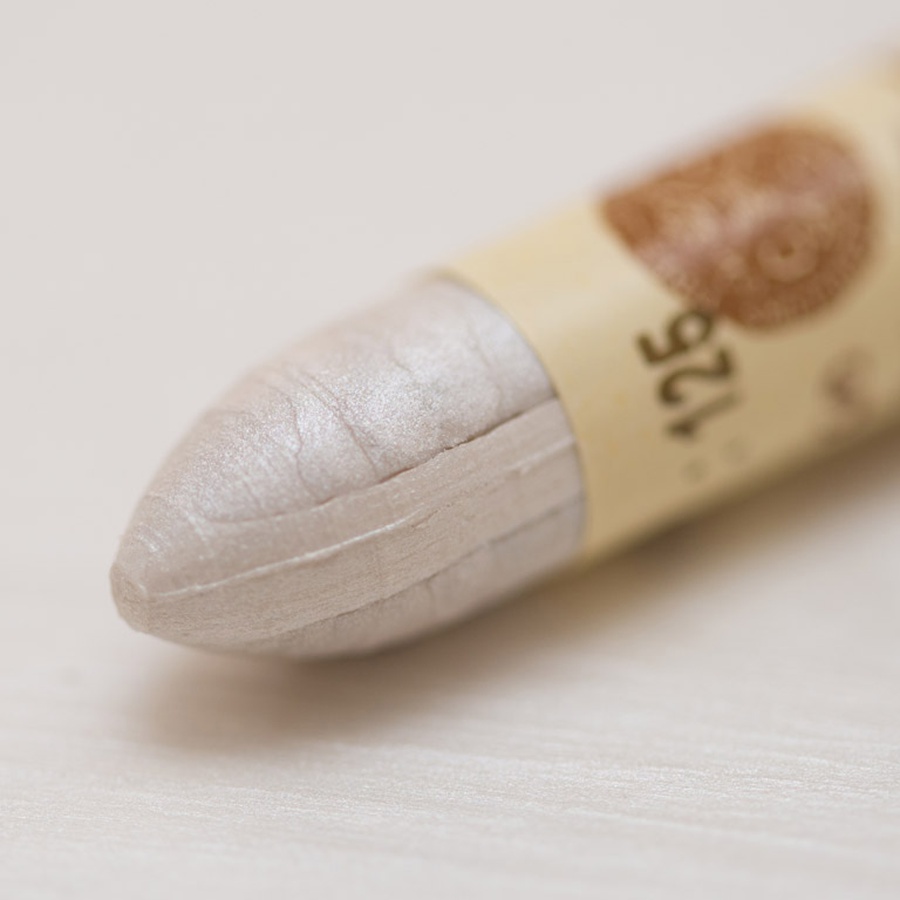 изображение Масляная пастель металлик радужный белый sennelier