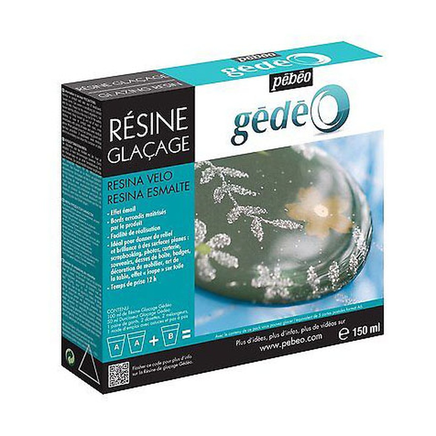 изображение Эпоксидная смола двухкомпонентная pebeo glazin resin с эффектом глазури 150 мл