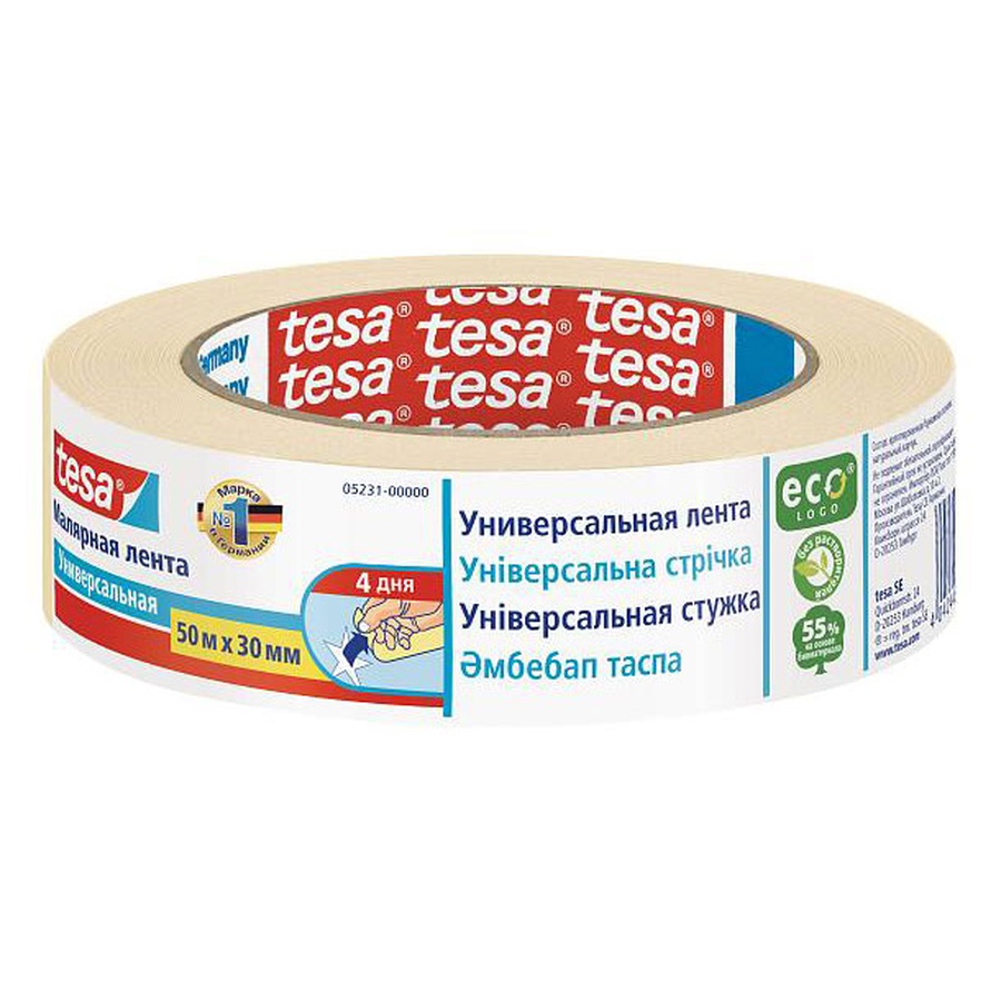 фото Лента малярная tesa универсальная эко, 50 м х30 мм