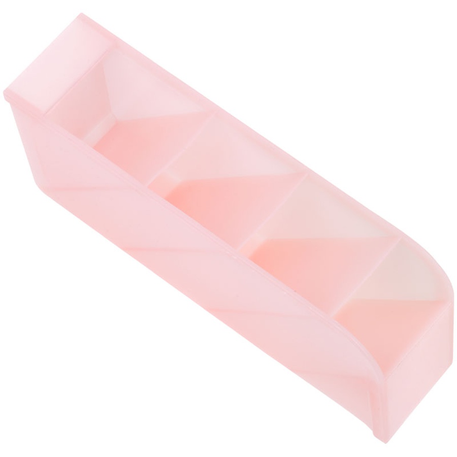 фото Настольная подставка meshu, 4 отделения, тонированная розовая