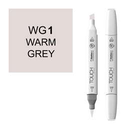 фотография Маркер художественный touch brush shinhanart, wg1 тёплый серый