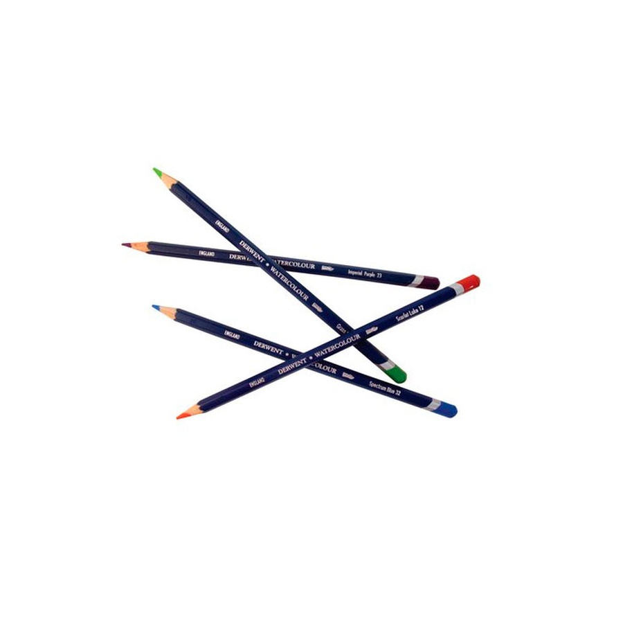 картинка Набор акварельных карандашей 12 цветов в металлической коробке derwent watercolour