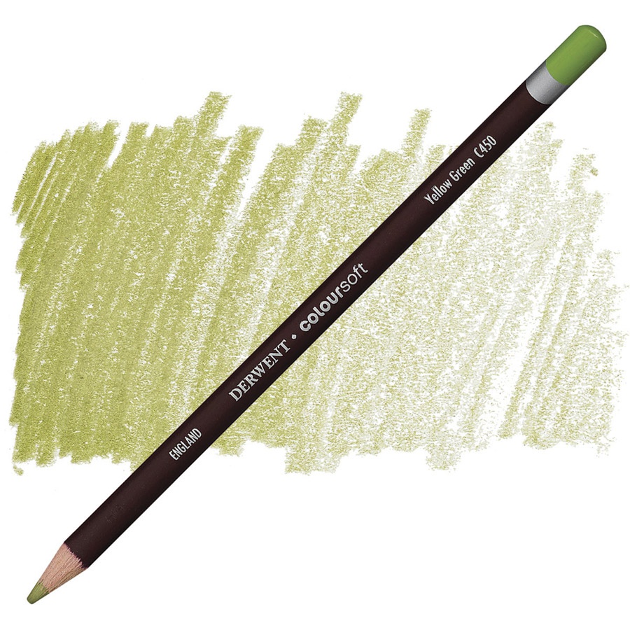 изображение Карандаш цветной derwent coloursoft c450 жёлто-зелёный