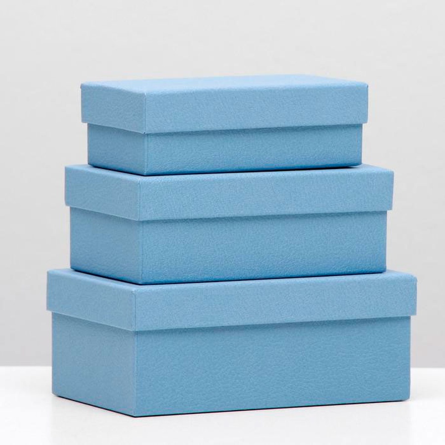 фотография Коробка голубая, 12 х 6,5 х 4 см