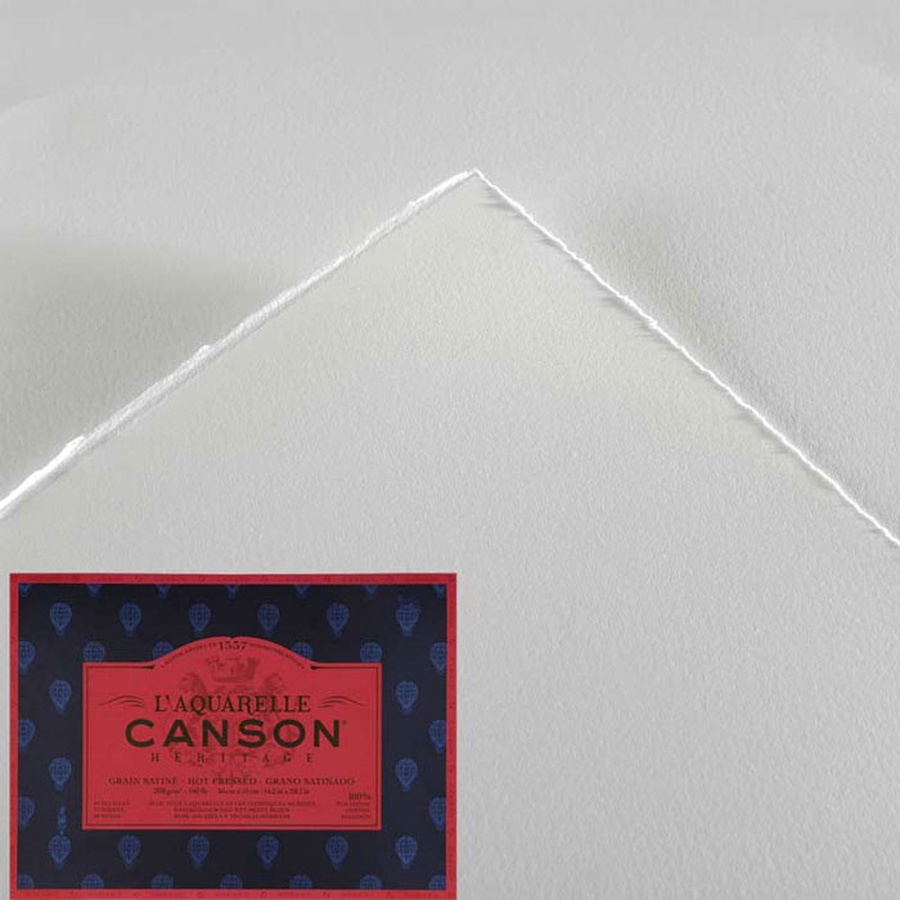 фото Альбом-склейка для акварели canson heritage из 12 листов, сатин, 23х30 см 300 г/м2, 100% хлопок