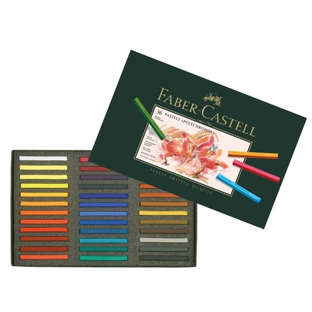 изображение Пастель художественная профессиональная polychromos, 36 цветов в картонной коробке, faber castell