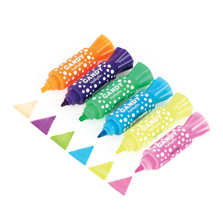 изображение Текстовыделитель двусторонний "candy", мини, неоновые цвет