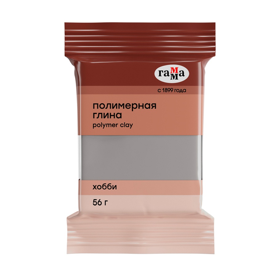изображение Полимерная глина гамма "хобби", серебро, 56г