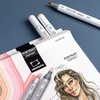картинка Набор спиртовых маркеров малевичъ graf'art brush, портрет 12 цветов