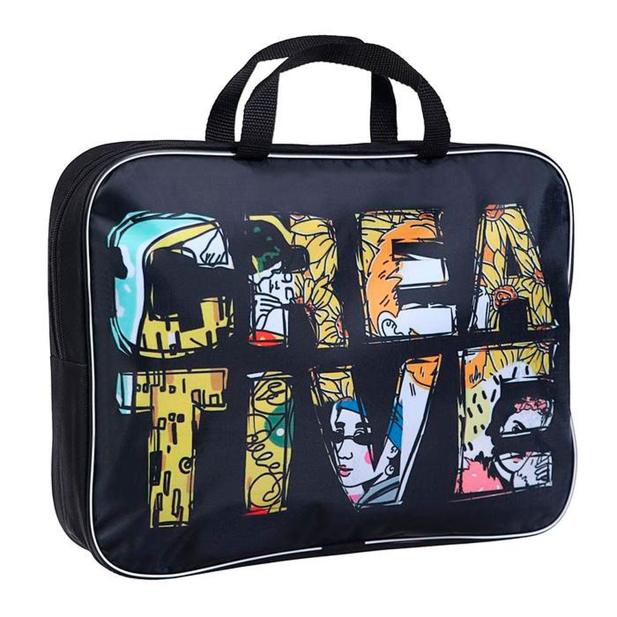 картинка Папка а4 с ручками текстиль creative