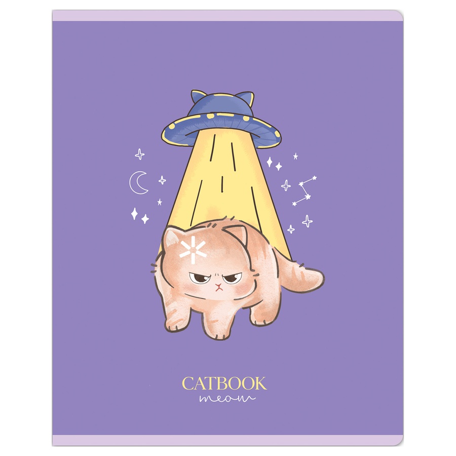 фото Тетрадь 48л., клетка meshu "cat book", матовая ламинация