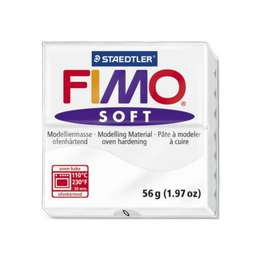 фотография Глина полимерная fimo soft 56 г, белый
