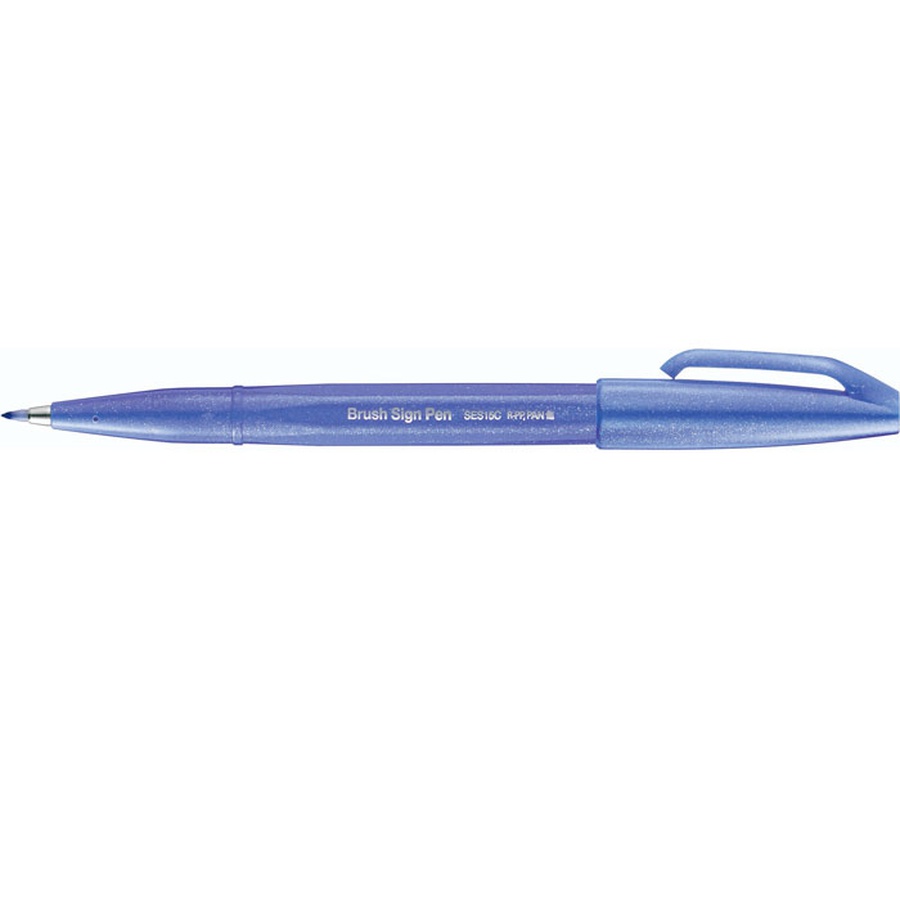 фото Фломастер-кисть touch brush sign pen сине-фиолетовый цвет