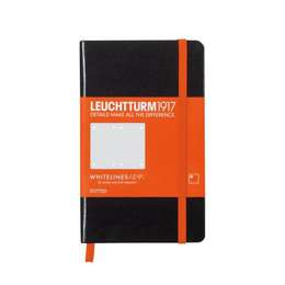 картинка Записная книжка leuchtturm1917 whitelines link academy pad pocket a6, черный, 60 страниц в точку