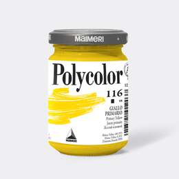 изображение Краска акриловая maimeri polycolor, банка 140 мл, жёлтый основной