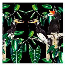 картинка Скетчбук maxgoodz pocket fox and owl black a6, 32 листа, 100 г/м2, тукан