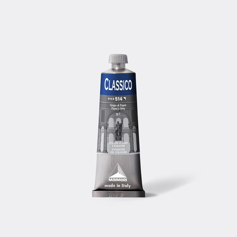 изображение Краска масляная maimeri classico, туба 60 мл, серый пейна