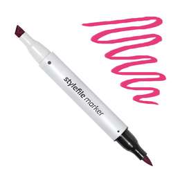 фото Маркер спиртовой stylefile brush, два пера, 366 красная роза
