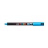 картинка Маркер posca pc-1mr, голубой, 0.7 мм, игольчатый наконечник