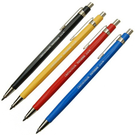 Цанговый карандаш "Totiens" надежный в использовании, с крепким захватом стержня. Карандаш имеет восьмигранный пластиковый корпус , диаметр стержня 2…