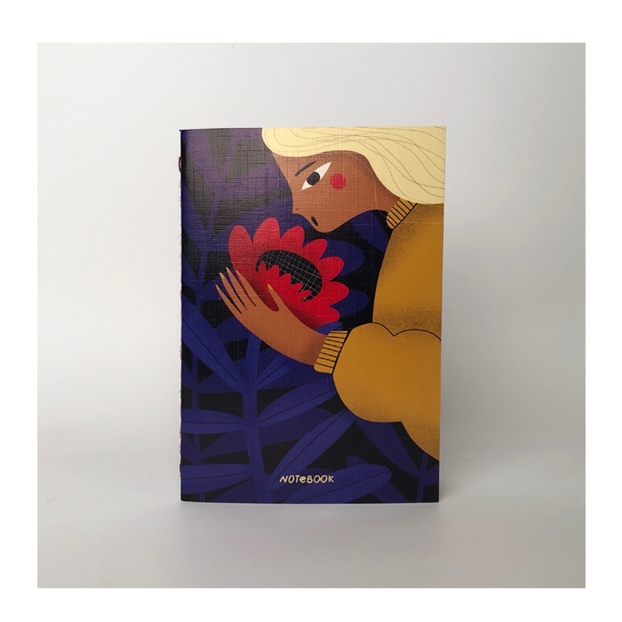 фотография Тетрадь а5 "red flower" (точка)