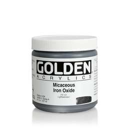 картинка Краска акриловая golden iridescent цв.№ 4080 слюдяной оксид железа банка 237 мл