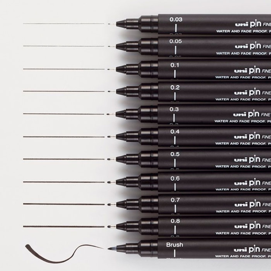 изображение Ручка-линер unipin чёрный 0,4 мм
