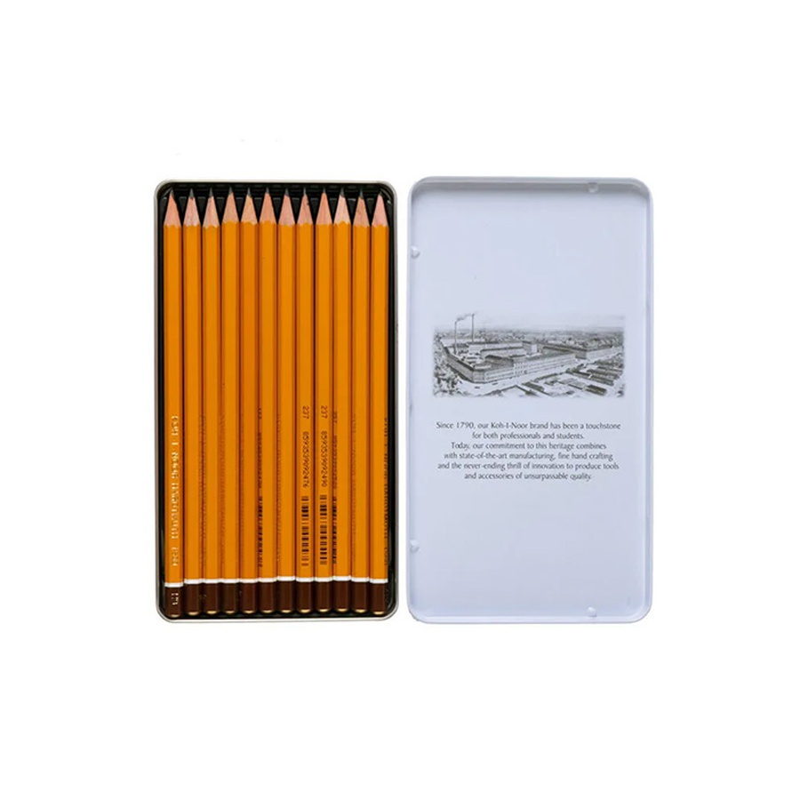 изображение Набор чернографитных карандашей technic koh-i-noor, 12 штук, твердость hb-10h