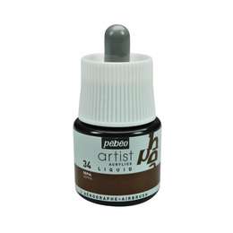 фотография Чернила акриловые pebeo artist acrylics liquid ink 45 мл № 34 сепия