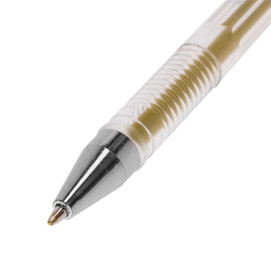 изображение Ручка гелевая brauberg jet золотистая, узел 0,5мм, линия 0,35мм