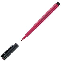 фотография Ручка-кисть капиллярная faber-castell pitt artist pen brush 127 розовый кармин