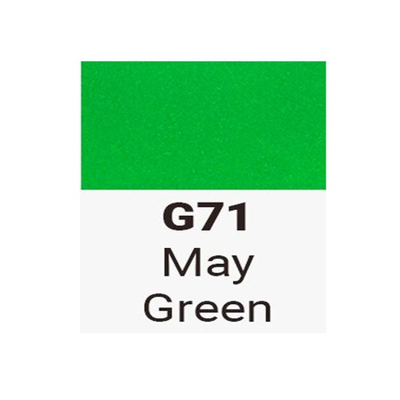 фотография Маркер sketchmarker brush двухсторонний на спиртовой основе g71 майский зеленый
