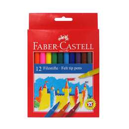 изображение Фломастеры цветные 12 штук faber-castell