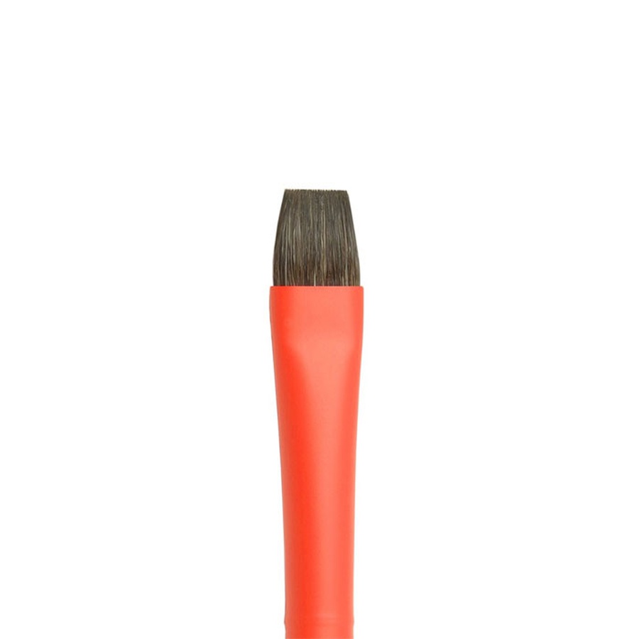 изображение Кисть roubloff aqua соболь-микс №12, плоская, короткая ручка, покрытие обоймы soft-touch