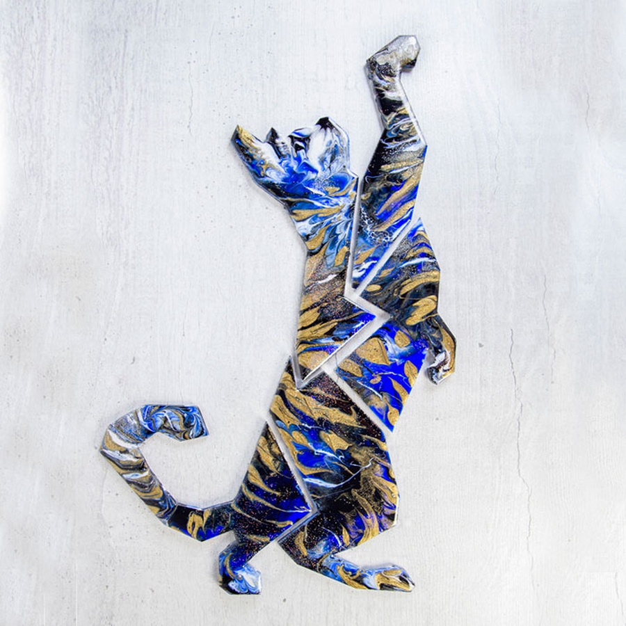 фотография Diy средний-набор с эпоксидной смолой. resin art. "лунный кот"