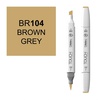 фотография Маркер художественный touch brush shinhanart, 104 серо-коричневый br104