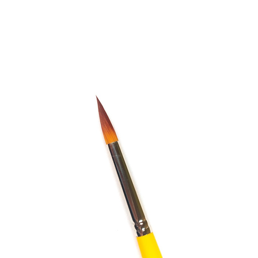 изображение Кисть синтетика арт-квартал №8 круглая, длинная ручка