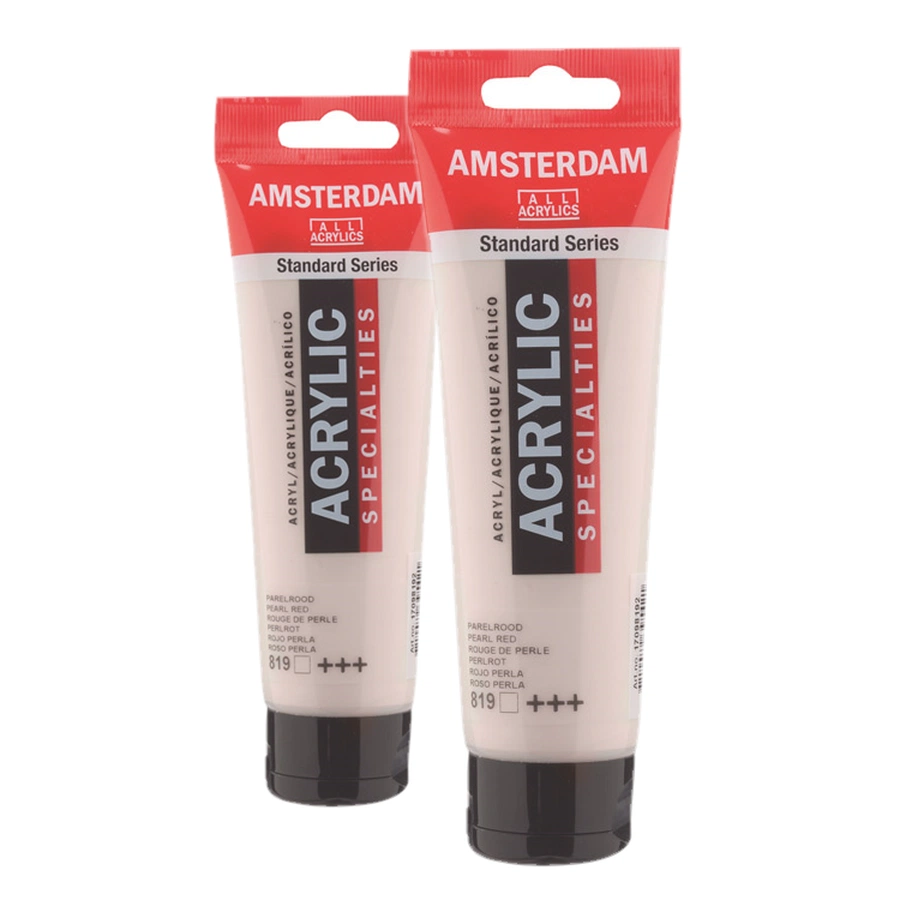 изображение Краска акриловая amsterdam, туба 120 мл, № 819 красный жемчужный