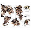 фото Скетчбук maxgoodz classic fox and owl a5, 32 листа, 120 г/м2, дымчатый леопард