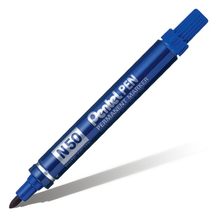фотография Маркер перманентный pentel pen, синий, 4.3 мм