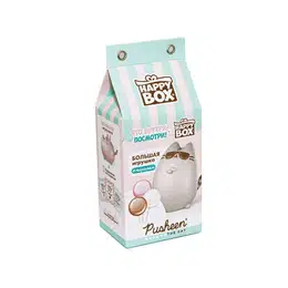 фото Фигурка + карамель в коробочке happy box pusheen 30гр.