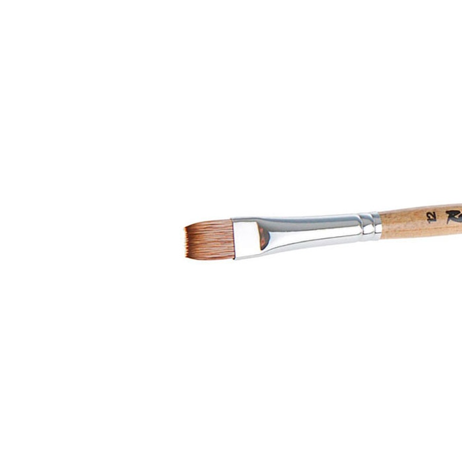 изображение Кисть мангуст имитация roubloff 1т24 № 12 плоская, короткая ручка